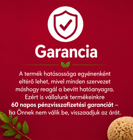 60 napos pénzvisszafizetési garancia