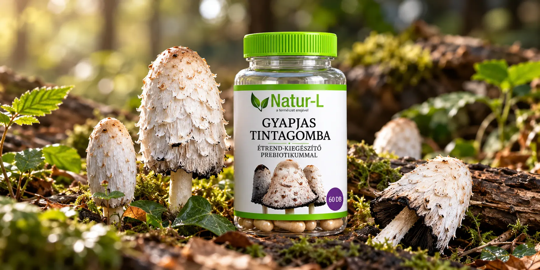 Natur-L Gyapjas tintagomba a természetben